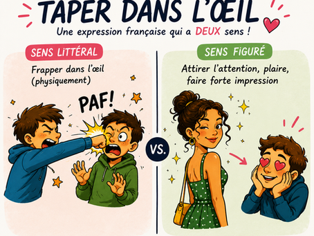 Expression en images : taper dans l'oeil