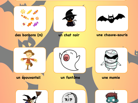 Petit vocabulaire : l'Halloween