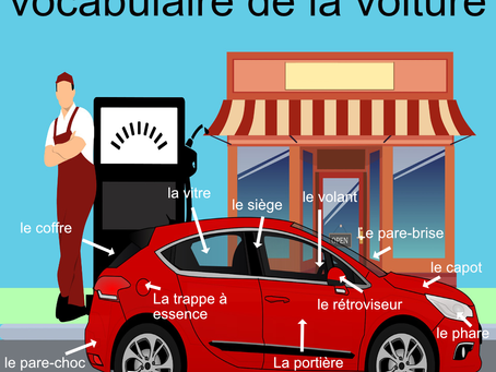 vocabulaire de la voiture