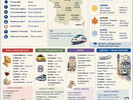 Traveling to France? Download Your Essential French Travel Cheat Sheet