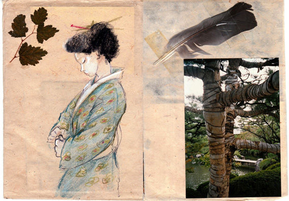 Kyoto parc et femme