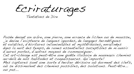 Ecriratures