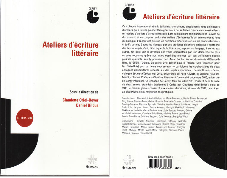 Ateliers d'écritures Cerisy