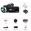 Thumbnail: 4K Digital Camera Dual Battery 64GB Card Included Black