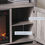 Thumbnail: 48" Grey Wash Fireplace TV Stand Barn Door