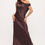 Thumbnail: Drop Shoulder Satin Maxi Dress
