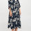 Thumbnail: Floral Print Collared V neck Dress with Pockets