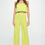 Thumbnail: Vibrant Plisse Lined Straight Pants