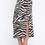 Thumbnail: Abstract Print Rib Knit Maxi Skirt with Side Slit