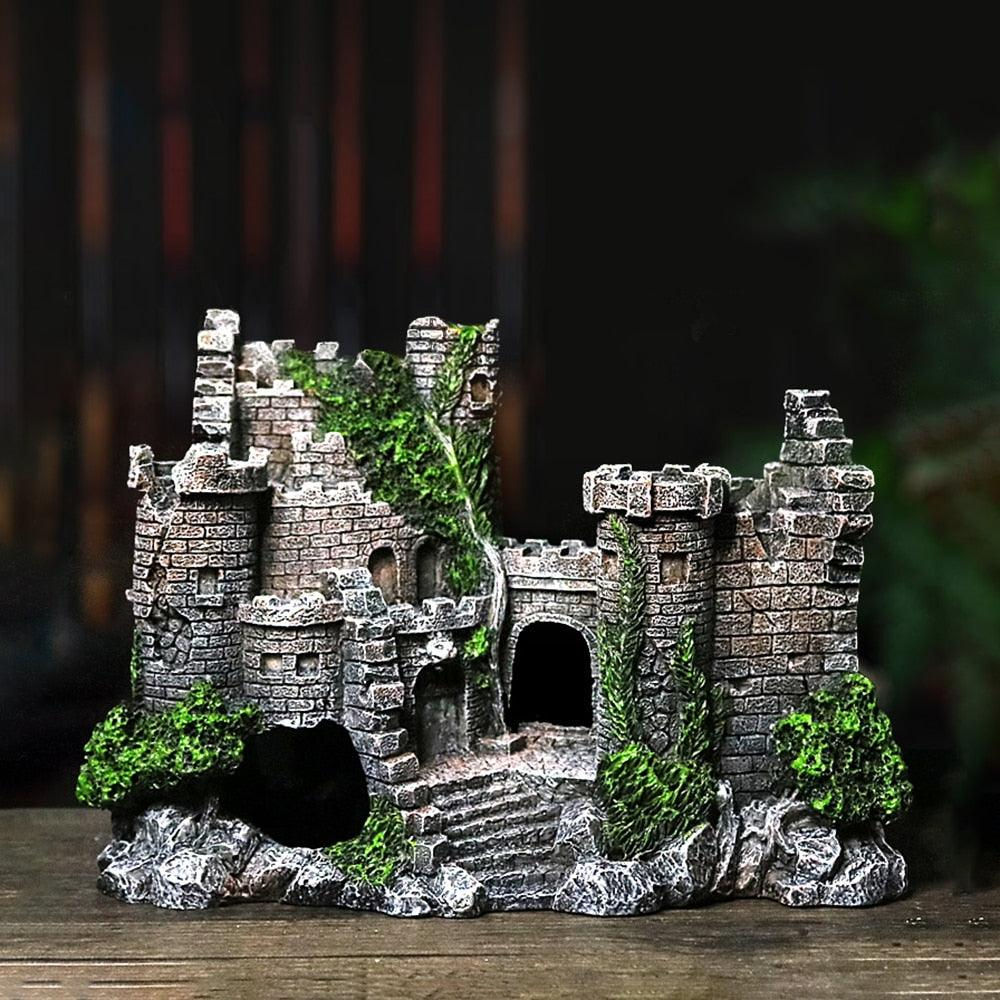 Enchanted Resin Castle Aquarium Decor