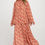 Thumbnail: Print Sheer Maxi Skirt with Lining and Elastic Waist