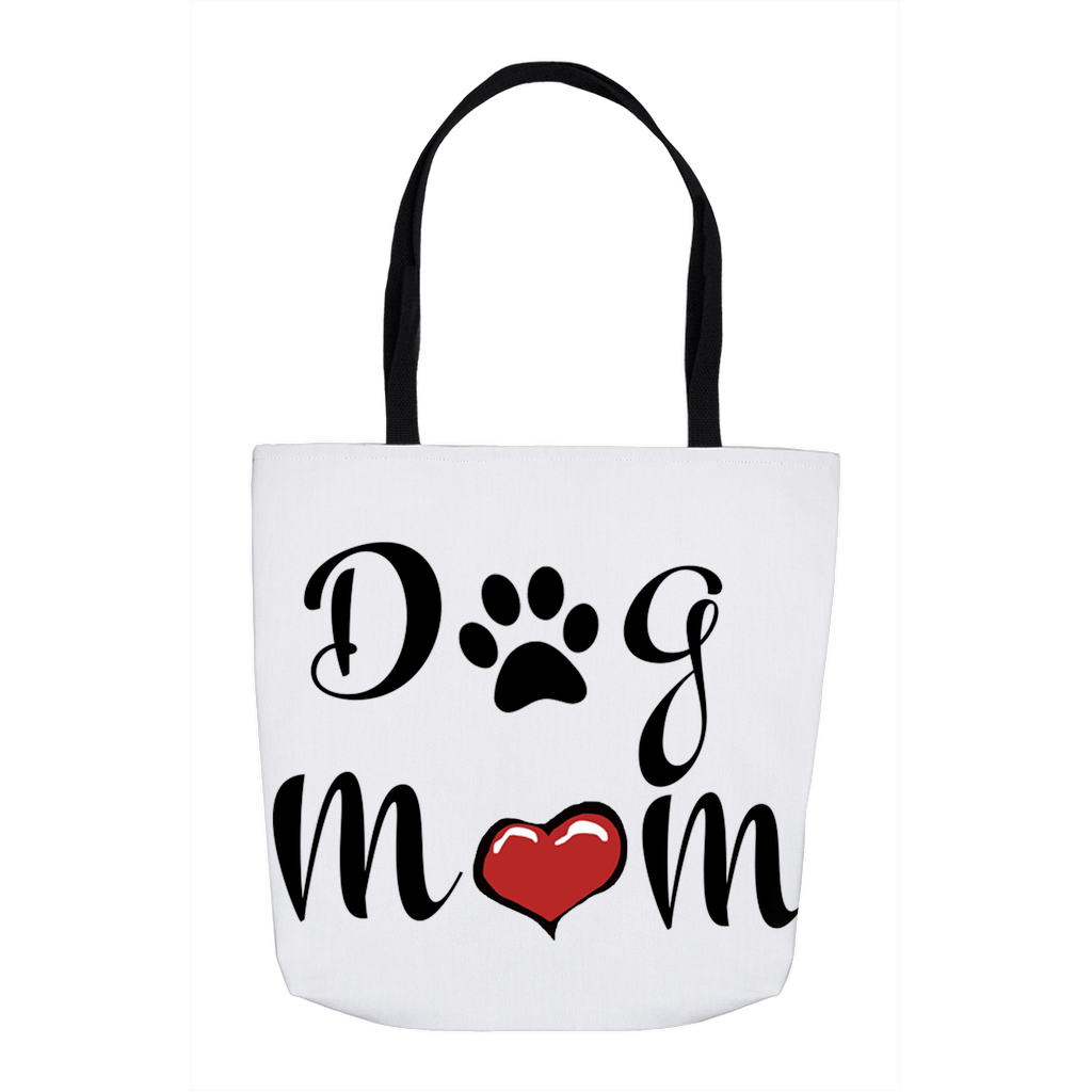 Dog Mom White Tote