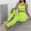 Thumbnail: Sportwear Women Yoga Sets Fitness Wear 2peice Suits High Waist Legging Top Bra G