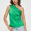 Thumbnail: Silky Satin One Shoulder Ruched Top