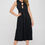 Thumbnail: Cotton Sleeveless Midi Dress with Front Tie Detail
