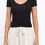 Thumbnail: Modal Solid Scoop neck Short Sleeve Top