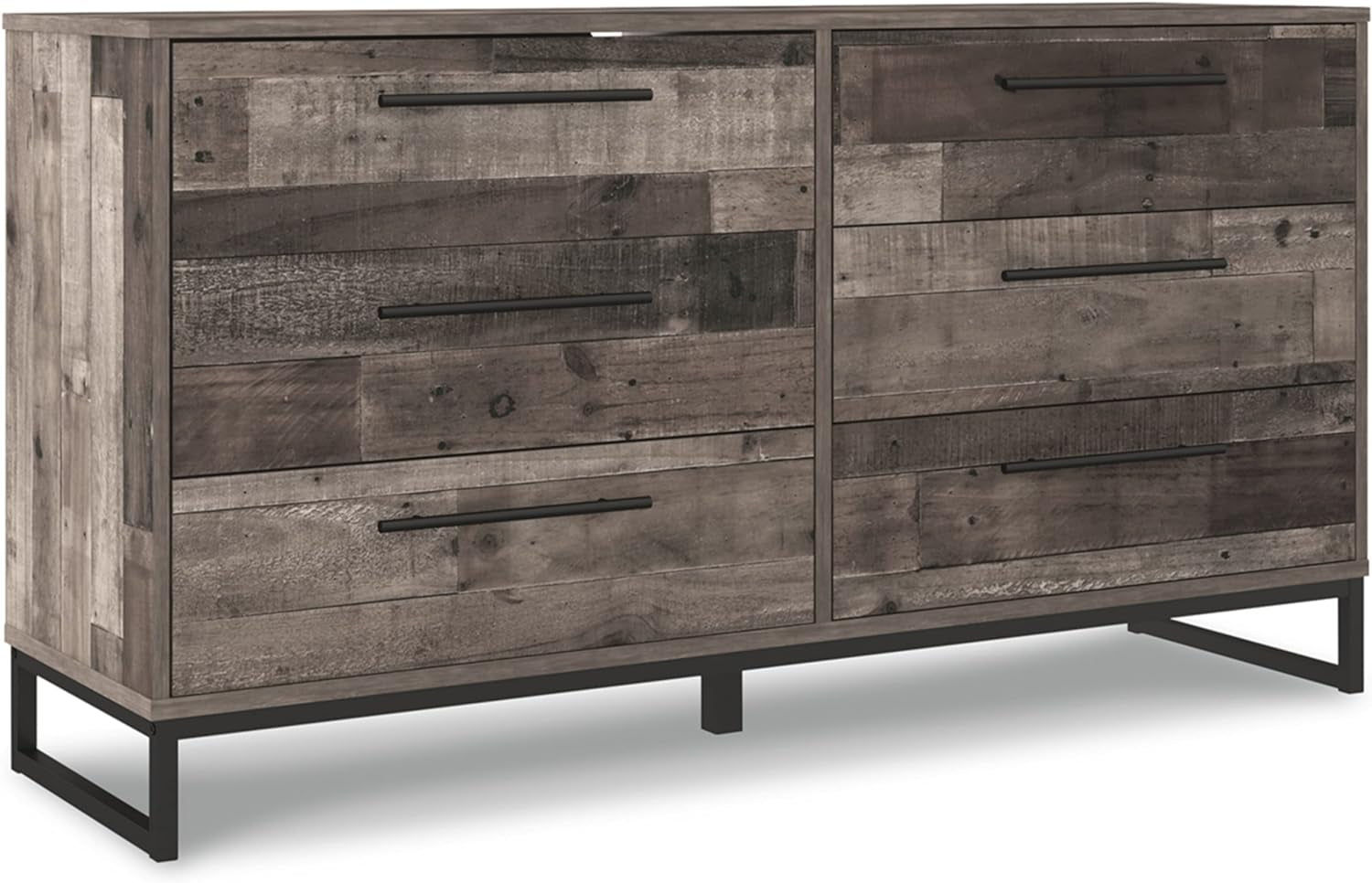 Neilsville 6 Drawer Dresser, Dark Brown