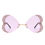 Thumbnail: Quixotia - Rimless Butterfly Heart Shape Tinted Fashion Women Sunglasses