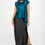 Thumbnail: Satin Cowl Neck Short Sleeve Top with Scarf Detail