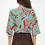Thumbnail: Print Mid Sleeve Top with Front Twist