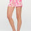 Thumbnail: Mini Flower Print Satin Shorts