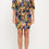 Thumbnail: Tropical Print V neck Kimono Dress with Tie