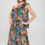 Thumbnail: Tropical Leaf Print One Shoulder Top with Ruffle Neckline