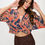 Thumbnail: Print Mid Sleeve Top with Front Twist