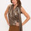 Thumbnail: Metallic Top w Scarf Detail