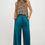 Thumbnail: Stretch Satin Pants w/ Elastic Waist and Pockets