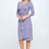 Thumbnail: Print V neck Jersey Wrap Dress with Tie