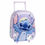 Thumbnail: 3D School Bag with Wheels Stitch Lilac 25,0 x 31,0 x 10,0 cm