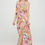 Thumbnail: Tropical V neck Sleeveless Maxi Dress with Slit