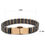 Thumbnail: 3W992 - IP Rose Gold(Ion Plating) Stainless Steel Bracelet with Ceramic  in Jet