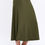 Thumbnail: Modal Solid Midi Skirt with Foldover Waistband
