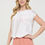 Thumbnail: Solid Satin Round neck Short Sleeve Top
