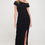 Thumbnail: Solid Off the Shoulder Maxi Dress with Slit