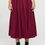 Thumbnail: Solid Pleated Midi Skirt with Pockets