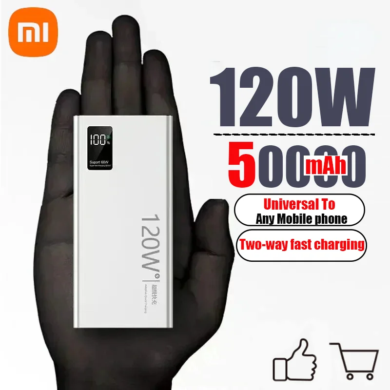 Thumbnail: Xiaomi 50000Mah Fast Charging Power Bank 120W High Capacity Powerbank 
