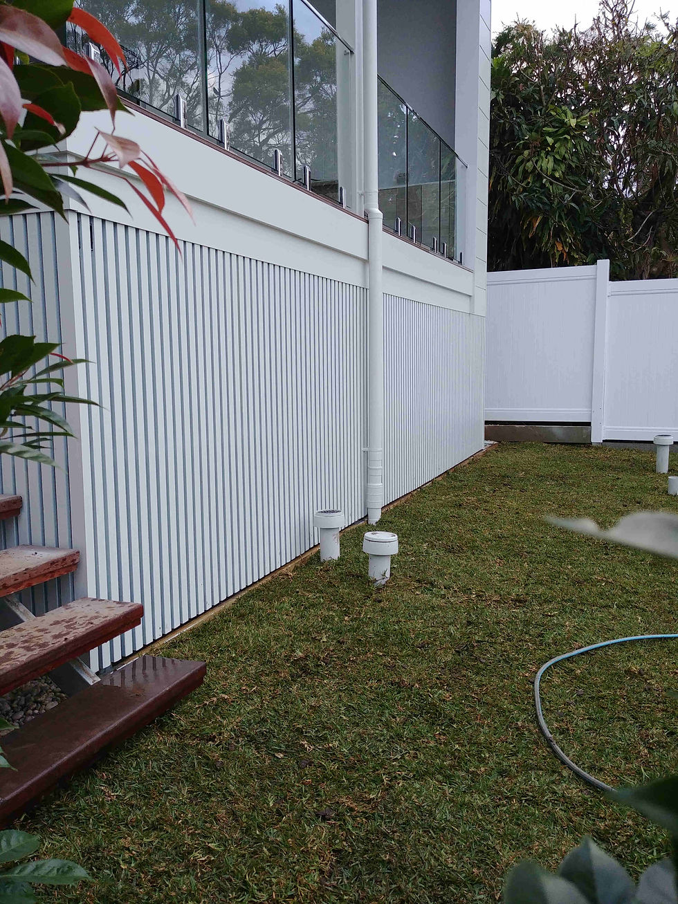 Timber Screening under deck