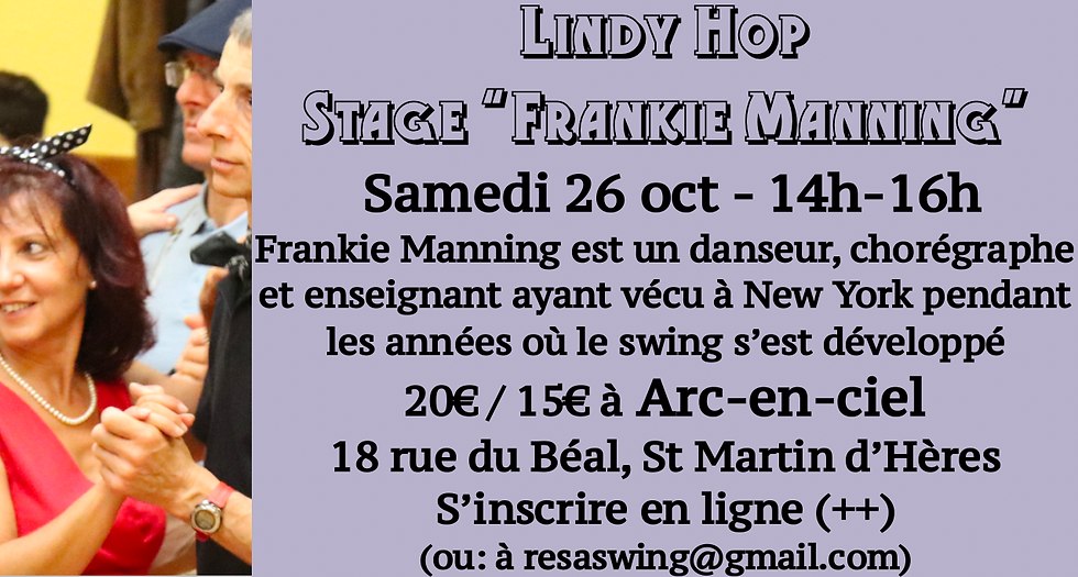 Lindy Hop avec un thème: Frankie Manning