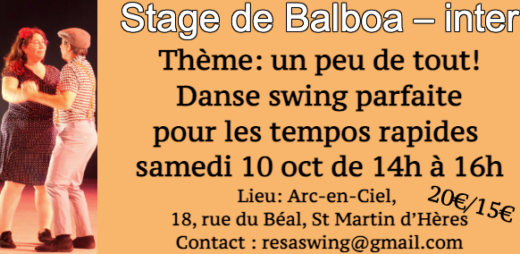 Stage de Balboa - débutant+ / intermédiaire