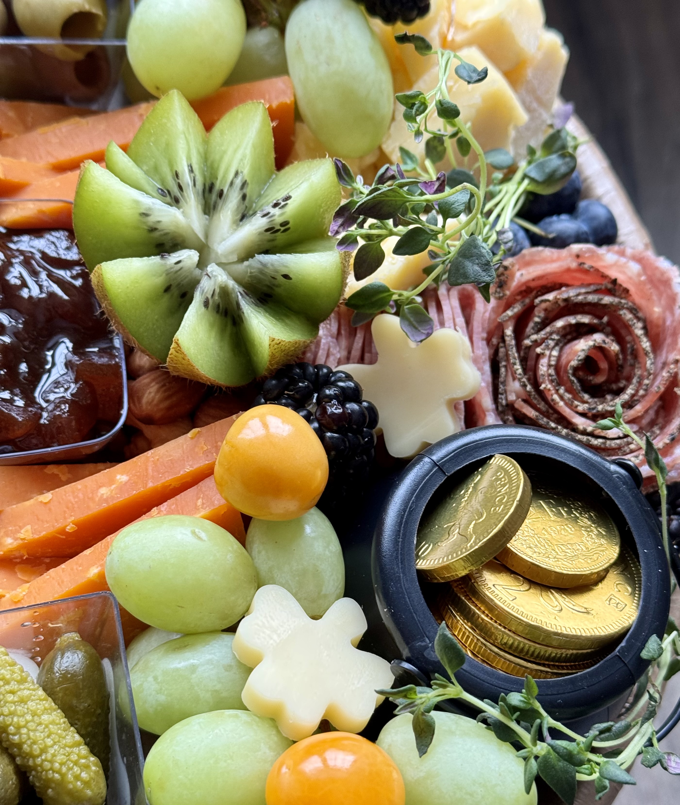 Arranged Food and Objects