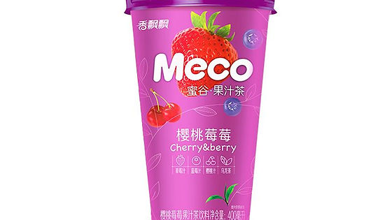 Té de zumo con sabor fresa y cereza