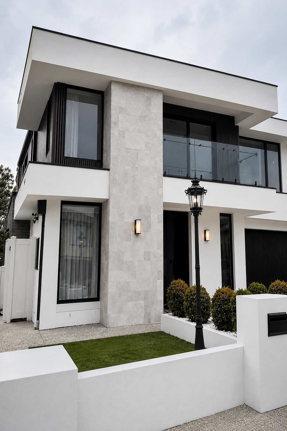 Modern two-storey custom home in Keysborough completed as a knockdown rebuild by DEMK Constructions