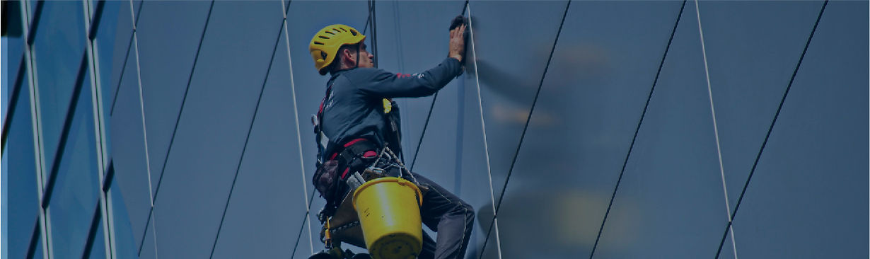 limpieza de vidrios en altura