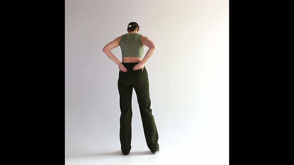 Thumbnail: Wide Leg Jeans Army