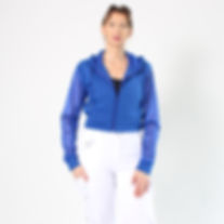 Cropped Hoodie Blue