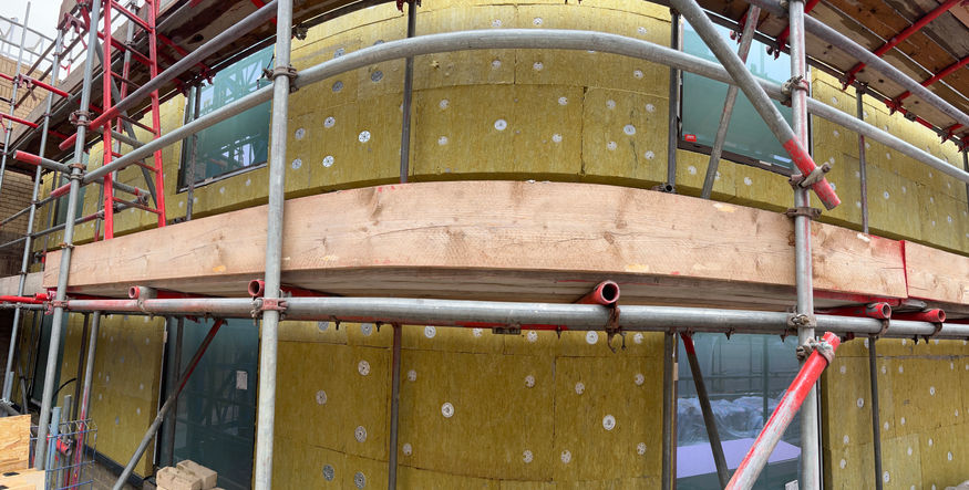 Arbour City Hotel Hampton by Hilton facade with Coverock R90 insulation