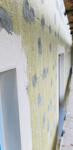 Whyteleafe House residential project with external wall insulation system using 150mm Coverock R90